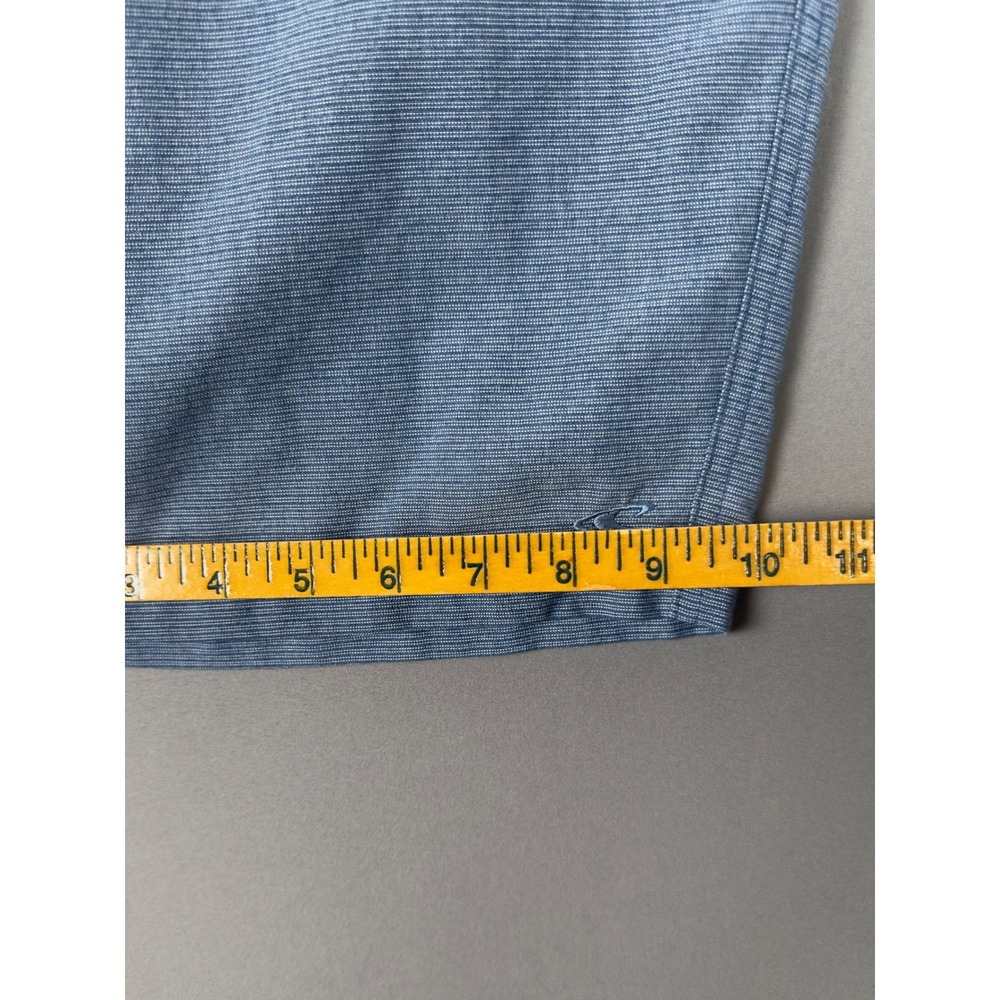 O'Neill Mens Hybrid Chino Golf Shorts Blue Micro Stripe Size 33 Stretch - Picture 9 of 11